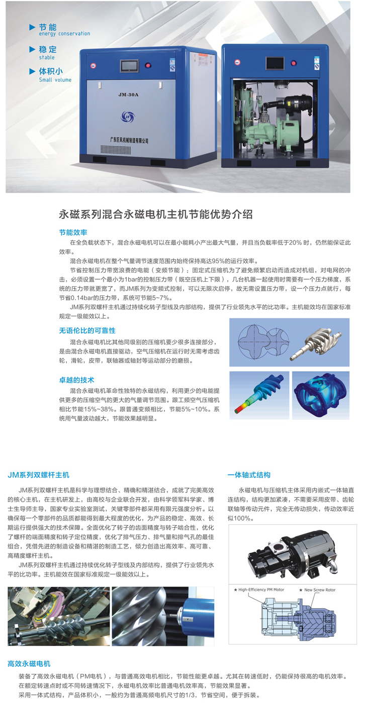 JM永磁螺杆空压机